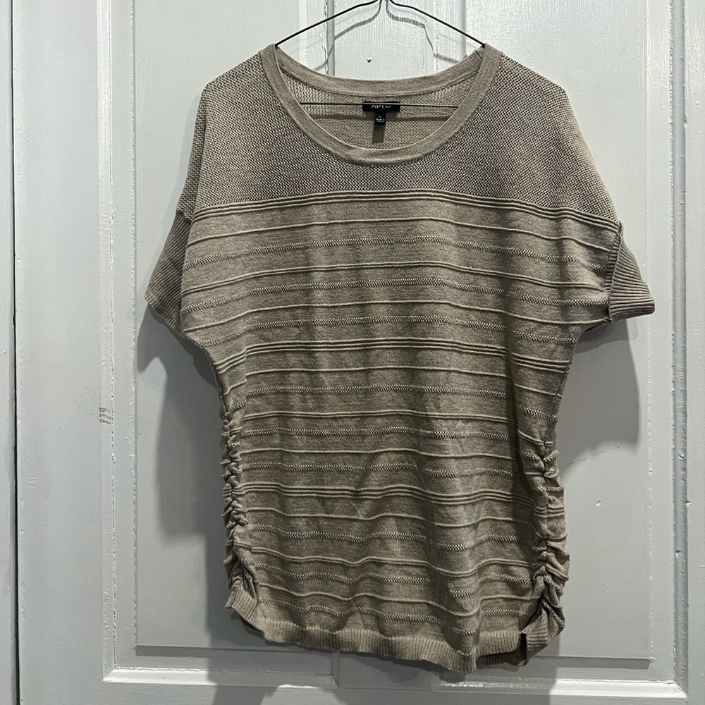 Apt. 9 Tan Short Sleeve Knit Top